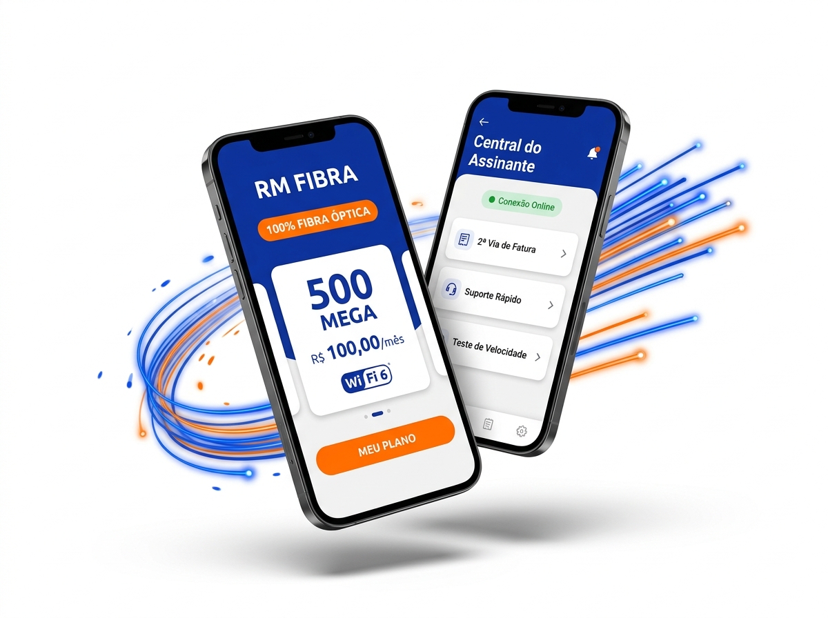 Aplicativo e Planos RM Fibra Telenet